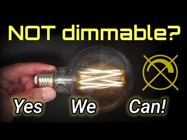 Dimming NON-dimmable LED filament bulbs & life extension