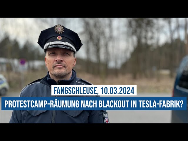 10.03.2024 #TESLA-#Blackout: Protestcamp-Räumung? - Interview mit Polizeisprecher Roland Kamenz