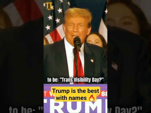 Trump is the best with names 🔥