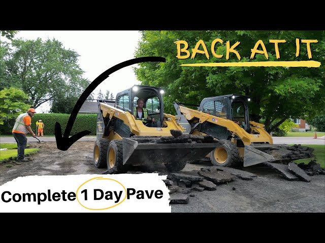 2500 Sq/Ft EXCAVATION, PREP and PAVE all in ONE DAY