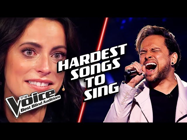 HARDEST songs to sing on The Voice Blind Auditions!