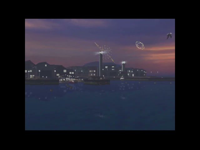 Sega Marine Fishing - Fishing Port (with Fireworks)