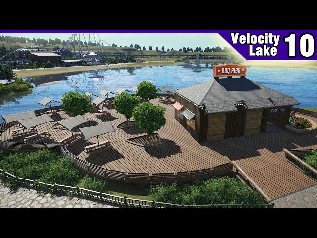 Velocity Lake (ep. 10) - Lakeside Food! | Planet Coaster