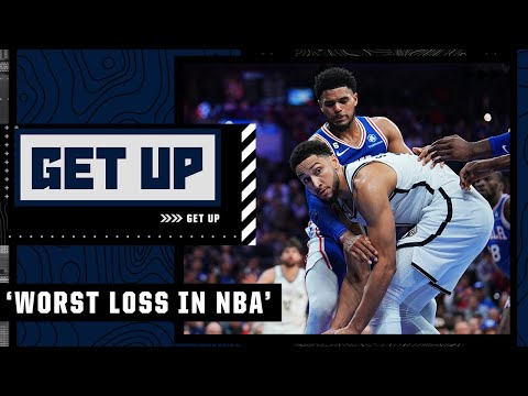 WORST LOSS by an NBA team this season! 🗣 - Stephen A. on Nets vs. 76ers | Get Up