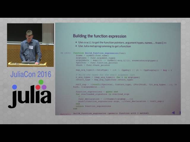 CppWrapper: Write Julia modules in C++ | Bart Janssens | JuliaCon 2016