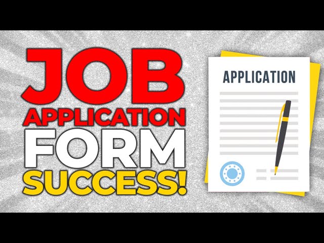 JOB APPLICATION FORM Questions & Answers for 2020! (PASS Guaranteed!)