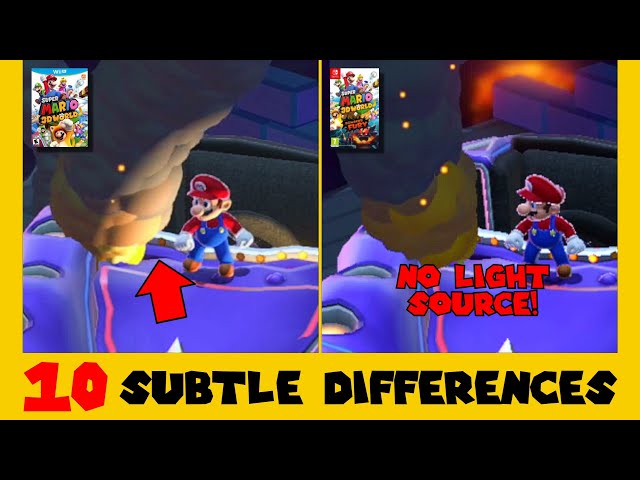10 Subtle Differences between Super Mario 3D World for Switch and Wii U (Part 3)