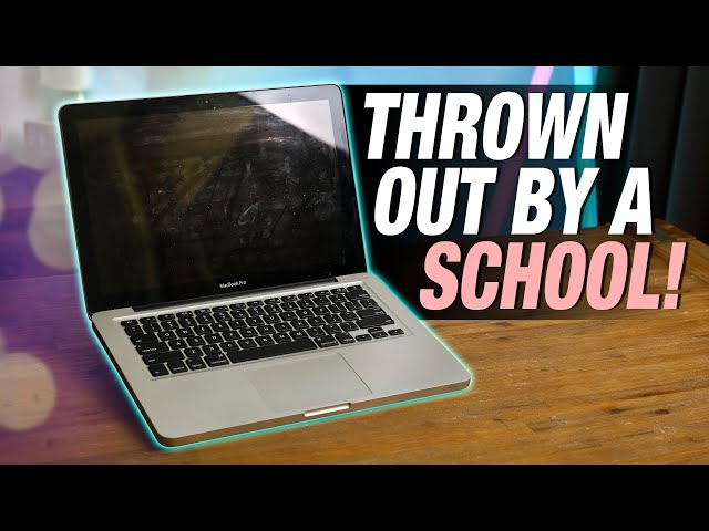 Free Macbook Pro From A School Bin... Does It Work?