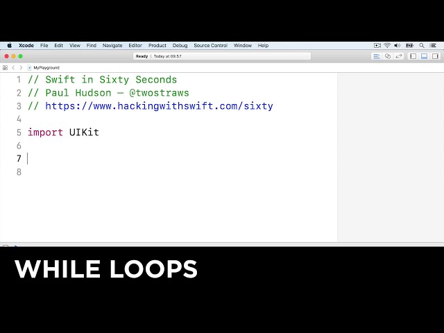 While loops – Swift in Sixty Seconds