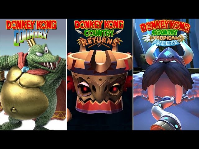 Donkey Kong Country Series - All Final Bosses
