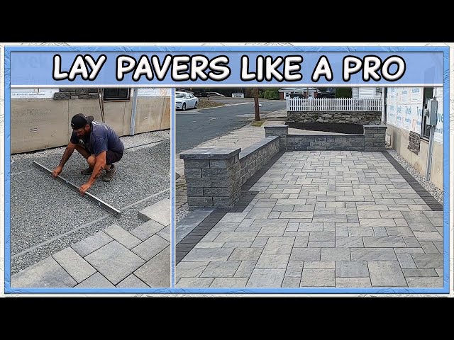 How To Square, Screed & Lay a Paver Patio