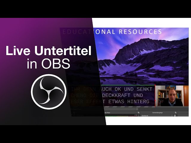 Live Untertitel in Videoaufnahmen und Streams erstellen mit OBS