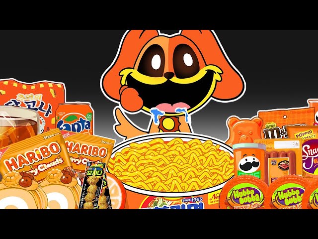 Best of Convenience Store ORANGE Foods Mukbang | POPPY PLAYTIME CHAPTER 3 Animation |ASMR