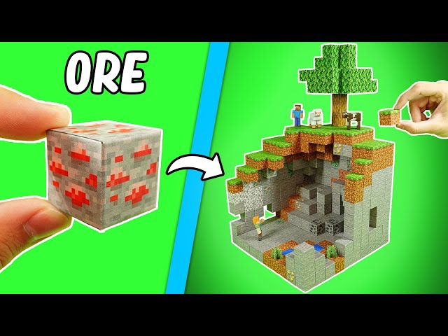 I Made A Minecraft CAVE With MAGNETIC Blocks...