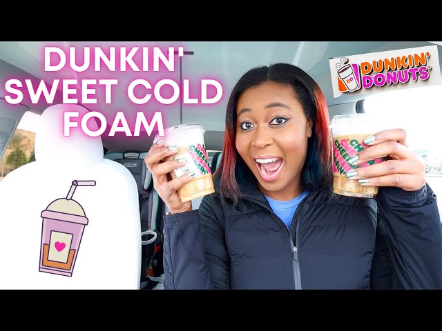 Trying Dunkin' NEW Sweet Cold Foam Cold Brew