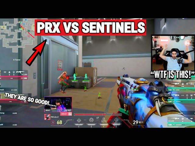 Valorant Streamers Reacts to Sentinels Shows Insane Performance Against PRX & Destroyed 3 - 1 in VCT