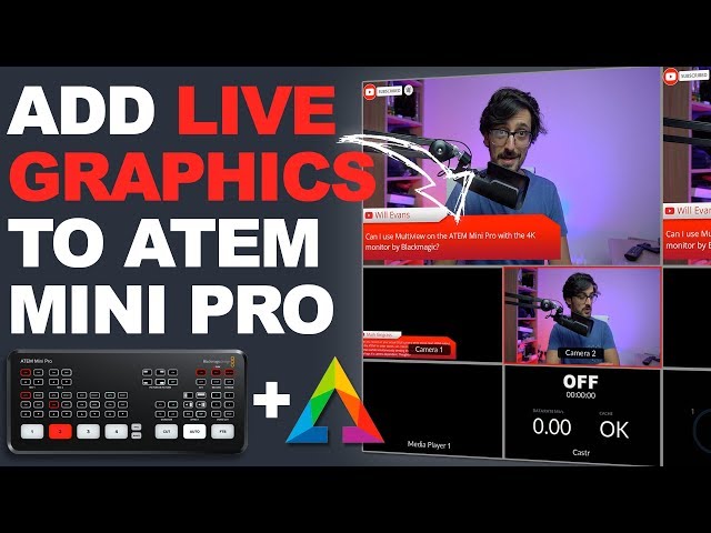How to add LIVE GRAPHICS to your ATEM Mini PRO