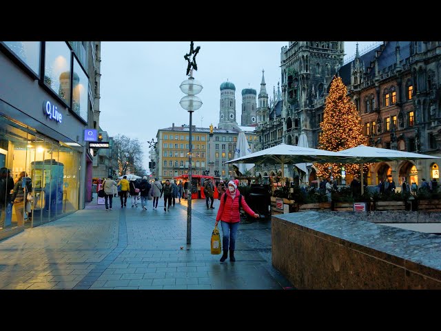 Marienplatz Munich December 2021 Winter