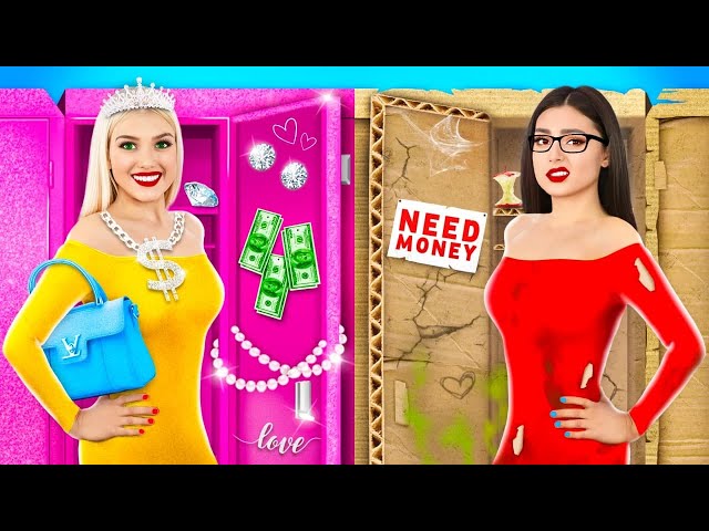 RICH STUDENT VS BROKE STUDENT | Types of Girls in School Life &  Awesome Stories by RATATA BRILLIANT