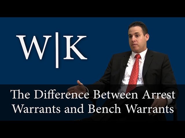 The Difference Between Bench Warrants and Arrest Warrants