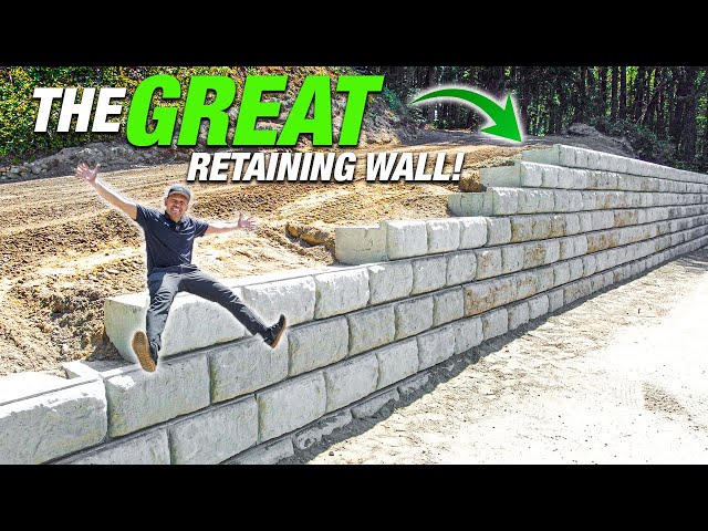How To Build A MASSIVE Retaining Wall Driveway In 10 Minutes! Price, Time & Legality Breakdown!