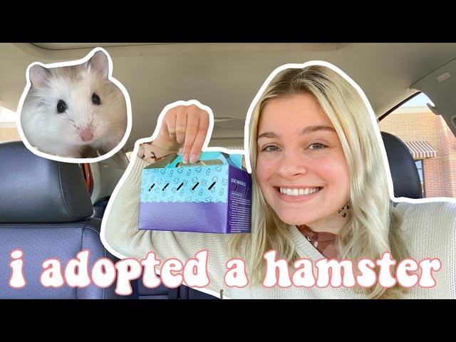 i adopted a hamster | getting my robo dwarf hamster vlog