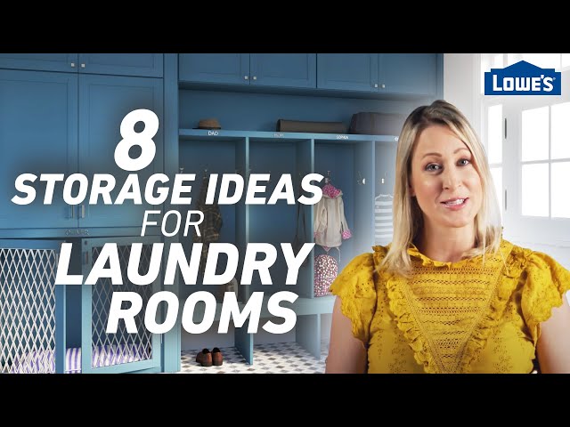 8 Storage Ideas for Laundry Rooms and Mudrooms /// Lowe's Design Basics
