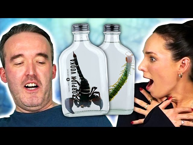 Irish People Try Giant Insect Vodka