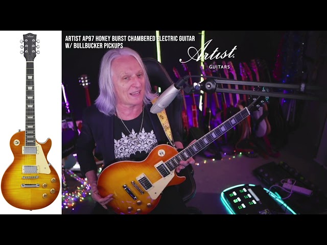 Artist AP97 Honey Burst Chambered Electric Guitar review by Peter Northcote