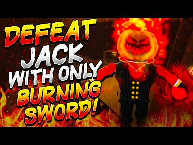 Defeat JACK with BURNING SWORD Challenge in Survive Area 51 - Roblox