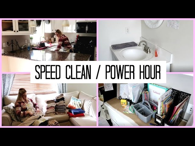 POWER HOUR / Clean With Me/ Speed Cleaning
