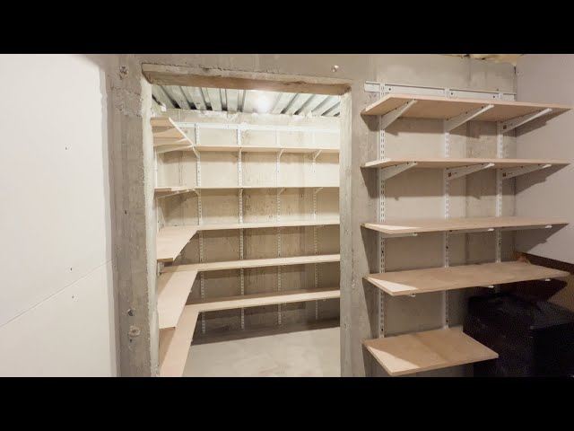 How to Build Storage Shelves on Concrete