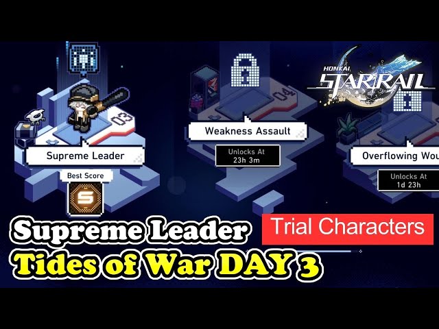 Tides of War Supreme Leader All Trial Characters Honkai Star Rail