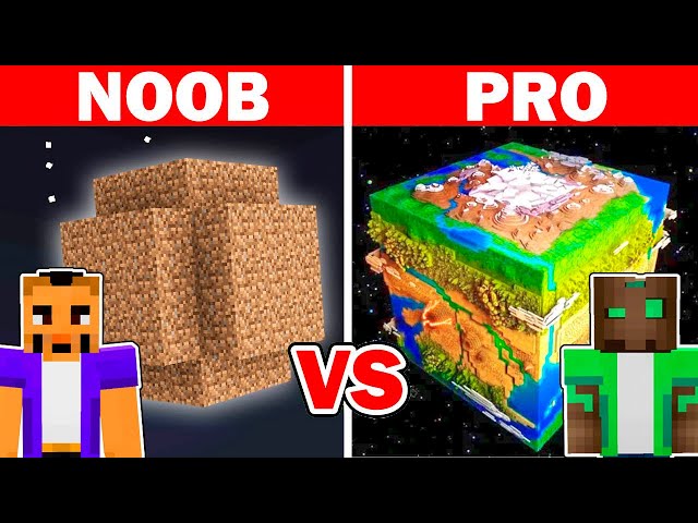 Minecraft NOOB vs PRO: PLANETA GIGANTE en RETO DE CONSTRUCCIÓN