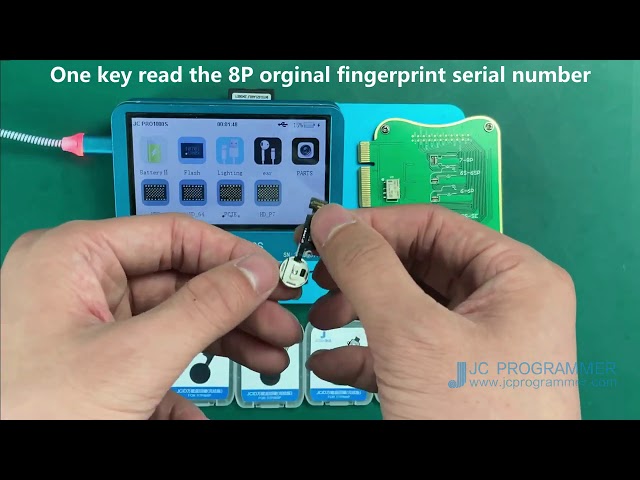 JC FPT 01 read write detect 5S-8P home button fingerprint serial number  Operation video