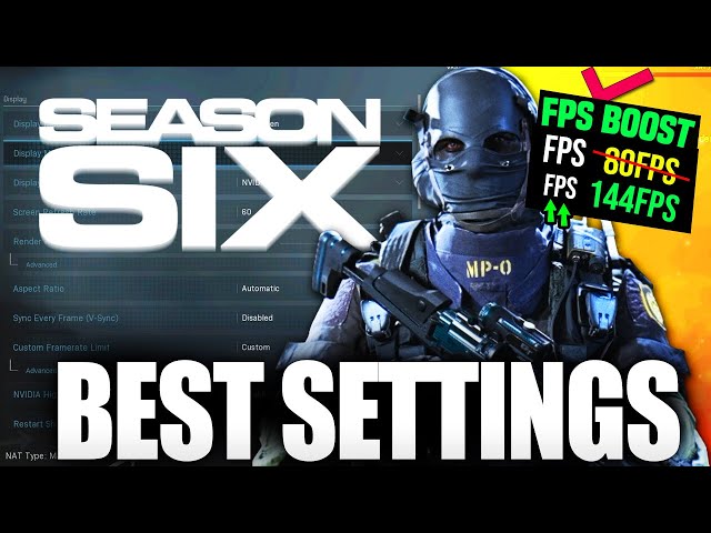 WARZONE BEST SETTINGS SEASON 6! WARZONE Dramatically increase performance / FPS with any setup!