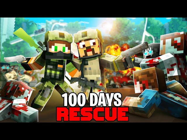 100 Days to evacuate a Minecraft Zombie City... EP 2