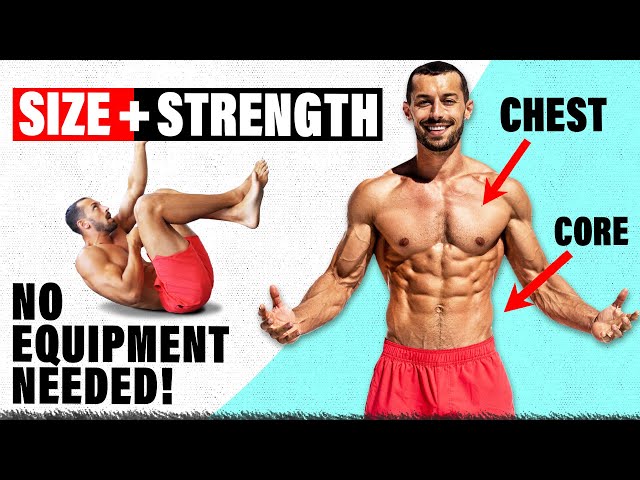 The BEST BODYWEIGHT CHEST & CORE WORKOUT (from home)