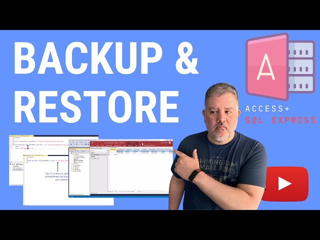 How to Backup and Restore a Database in SQL Express