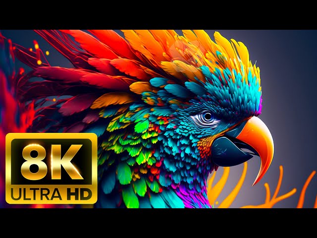 Tropical Animals (60FPS) ULTRA HD - With Nature Sounds Colorfully Dynamic