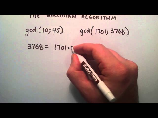 How to Find the Greatest Common Divisor by Using the Euclidian Algorithm