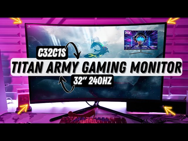 Titan Army 32" 240Hz Gaming Monitor Review : C32C1S under $400