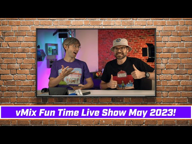 vMix Fun Time Live Show May 23- New set, Things we learned at NAB, New Reference PC, and more!