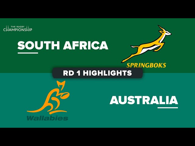 The Rugby Championship 2023 - South Africa v Australia - Rd 1 Highlights