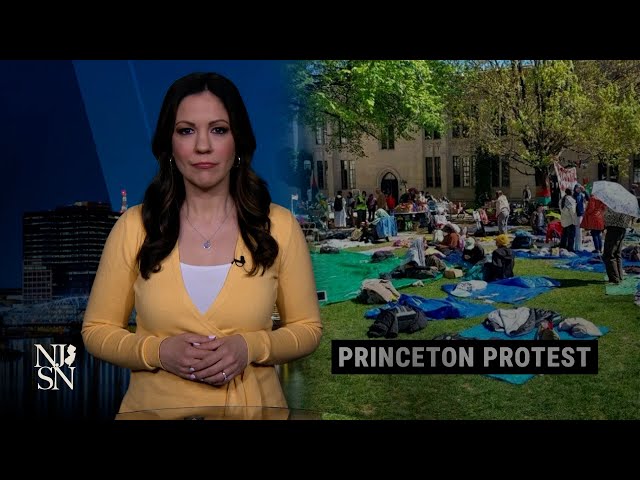 Pro-Palestinian protesters dig in at Princeton