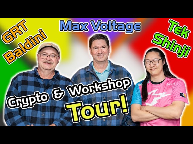 Grt Baldini & Max Voltage! Crypto Mining Farm & Workshop Tour!