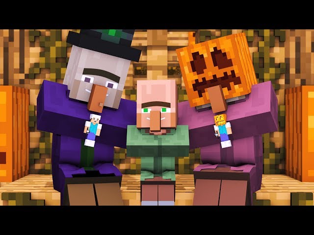 Villager & Witch Life: FULL ANIMATION - Alien Being Minecraft Animation
