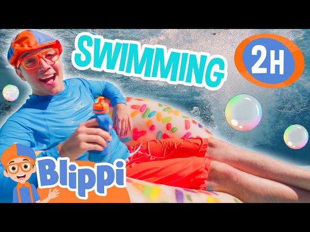 Blippi's Fun Pool Day Song 🏊 Swimming Lesson | Blippi | Educational Kids Videos | After School Club