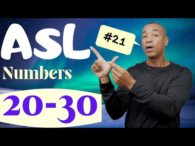 Asl numbers 20-30: The Correct Way | ASL for beginners  |  American Sign Language | Signing Time
