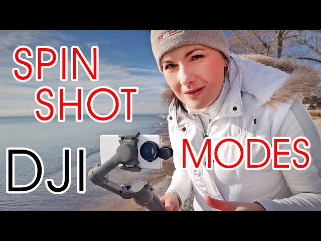 How to film B roll with DJI Osmo Mobile 3, SPIN SHOT transition, change MODES with gimbal